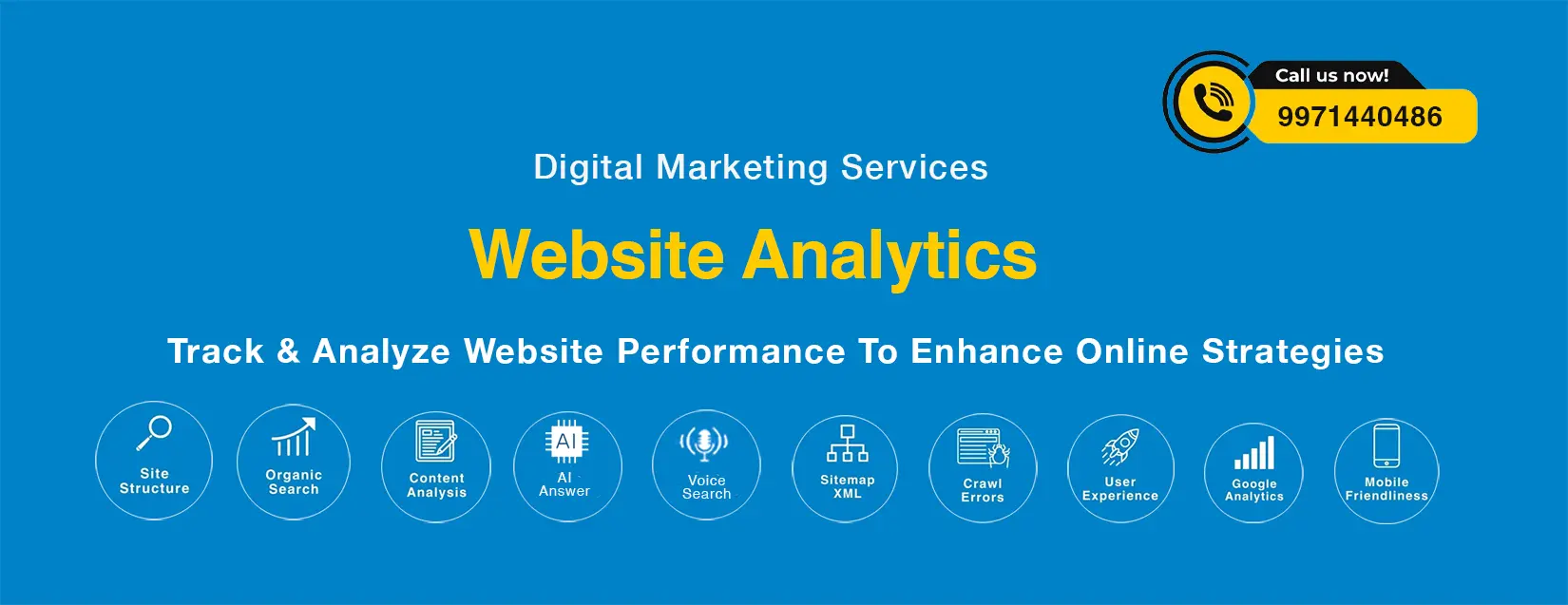Website Analytic Services in Delhi Lucknow India. Mobile/WhatsApp: 9971440486, info@prakashsrivastava.com